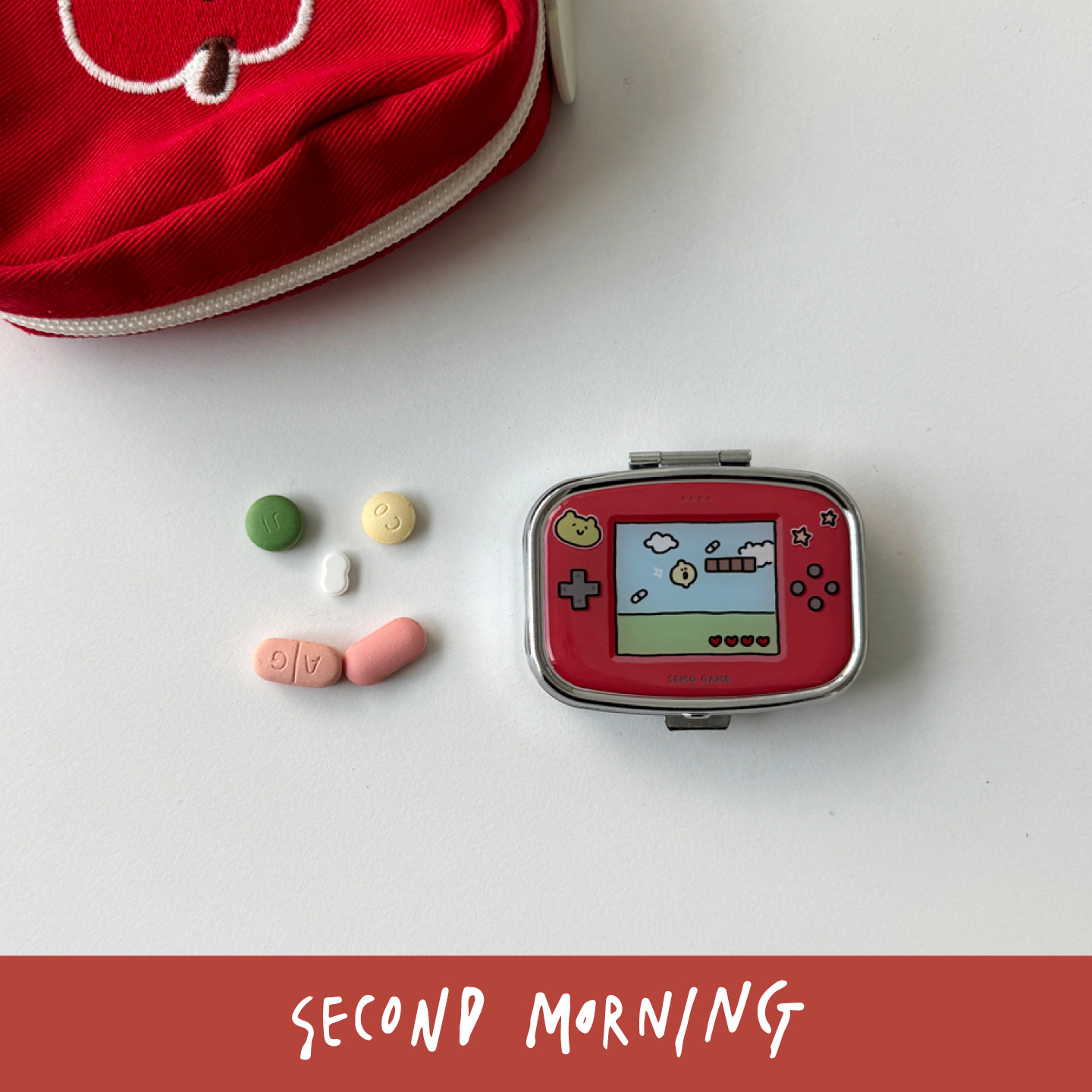 幸会潮玩 Second Morning-迷你收纳铁盒便携维生素药盒随身携带盒,淘宝优惠券,粉丝福利购,淘宝优惠卷