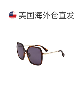 自营Max Mara女士59mm太阳镜-深色哈瓦那 美国奥莱直发