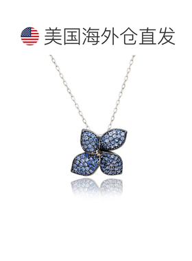 自营Suzy Levian Blue Sapphire and Diamond Accent in Black St