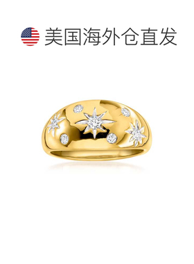 自营Ross-Simons Scattered Lab-Grown Diamond Star Ring in 18k