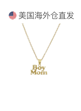 自营adornia14k Gold Plated Boymom Pendant Necklace - gold 美