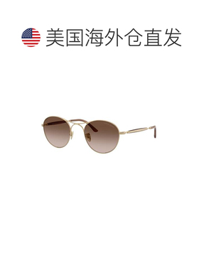 自营giorgio armani0ar6177 Round Gradient Brown Sunglasses wi