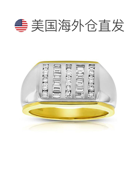 自营 vir jewels0.63 克拉男士钻石订婚戒指 18K 双色金 SI1 净度