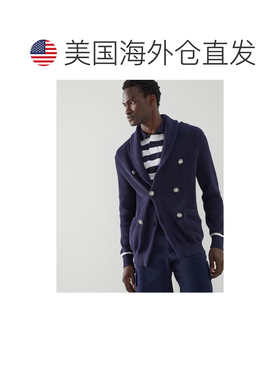 自营Brunello Cucinelli Cotton Men's Cardigan - navy blue 美