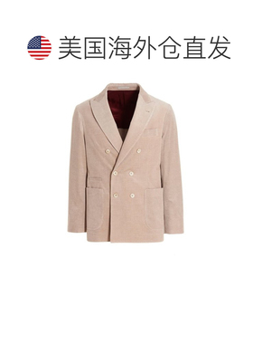 自营Brunello Cucinelli Cotton Men's Blazer - beige 美国奥莱