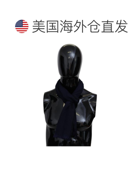 自营Missoni Wool Knit Unisex Neck Wrap Men's Scarf - blue 美