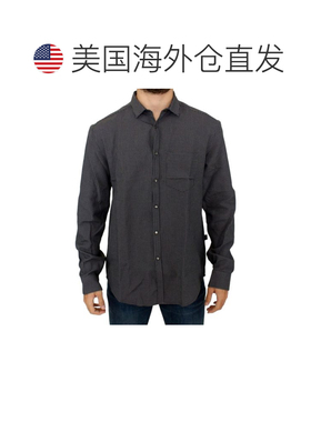 自营Costume National linen casual Men's shirt - gray 美国奥