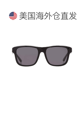 自营Emporio Armani Polarized Dark Grey Square Men's Sunglass