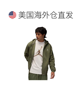 自营Jordan Brooklyn Fleece Men's Full-zip Hoodie - green 美