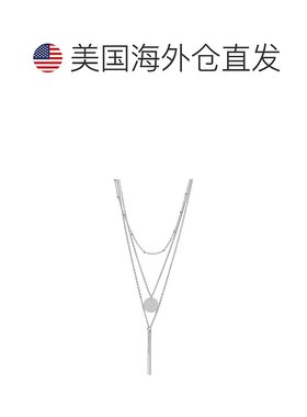 自营 adornia防变色镀银分层吊坠项链套装-银色 美国奥莱直发