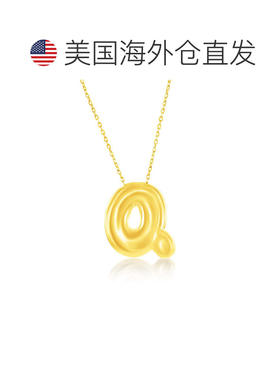 自营simonaSterling Silver, Bubble 'I' Initial Necklace - Gol