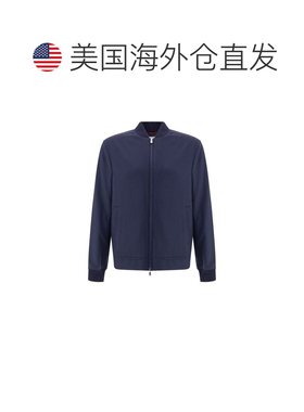 自营Brunello Cucinelli Cashmere Men's Bomber - blue 美国奥莱