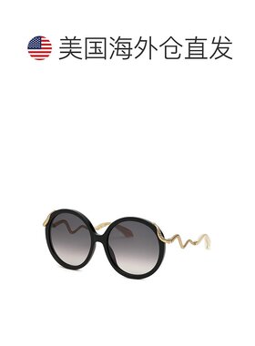 自营Roberto Cavalli Sunglasses Round Full Rim, Shiny Black/g