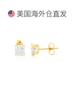 自营vir jewels2 cttw Cushion Lab Grown Diamond Stud Earrings