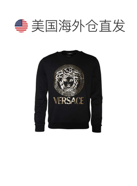 自营Versace Medusa Fleece Cotton Crew Neck Sweatshirt Men's