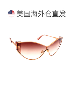 自营Versace Clear Gradient Orange Gradient Brown Cat Eye Lad