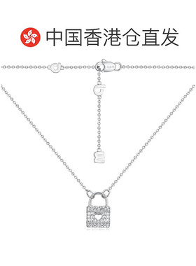 自营Apm Monaco Baby 爱心锁女士项链颈链银色轻奢优雅气质