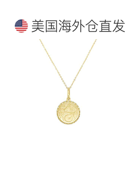 自营sabrina14K Yellow Gold Zodiac Sign Pendant -Capricorn -