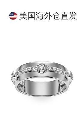 pompeii35/8 克拉钻石戒指 男士实验室培育 7 毫米抛光 10k 金结