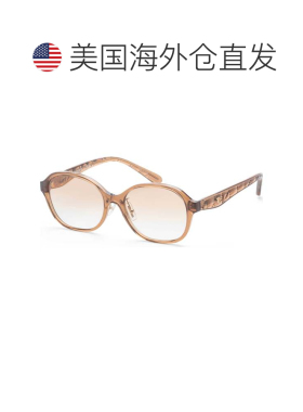 自营Coach女士56mm太阳镜HC8445D-565413-56-黑乌龟 美国奥莱直发