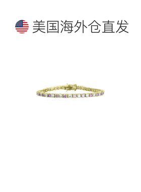 自营geneviveGa Sterling Silver And Blue Cubic Zirconia Fashi