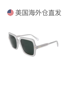 自营polaroid宝丽来女士55毫米绿色太阳镜-灰色 美国奥莱直发