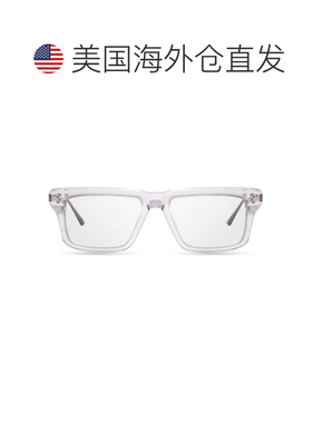 自营ditaLataro Bold Rectangular Frame Sunglasses with Metall