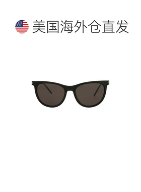 自营saint laurent猫眼框醋酸板材太阳镜-灰色 美国奥莱直发