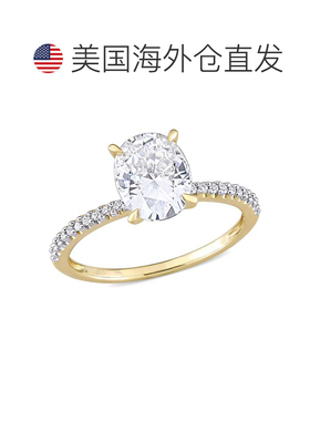 自营 Mimi & Max 2 克拉 DEW 创造白色莫桑石和 1/10 克拉 TW 钻