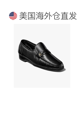 自营Men's Florsheim Riva Bit Loafer Black Moc Toe Dress Shoe