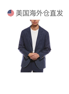 自营Brunello Cucinelli Cotton Men's Blazer - blue 美国奥莱直