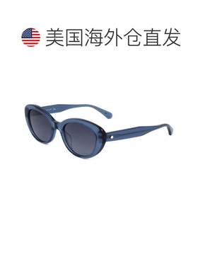 自营Kate Spade女式51毫米灰色太阳镜-蓝色 美国奥莱直发