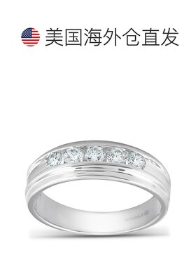 自营 pompeii31/2 克拉钻石男士结婚戒指 10k 白金 - 10k 白金 美