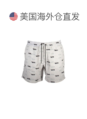 自营Karl Lagerfeld Polyester Men's Swim Men's Trunks - white