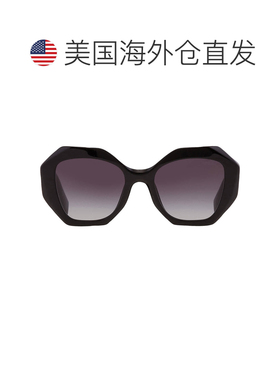 自营Prada Grey Gradient Geometric Ladies Sunglasses PR 16WS