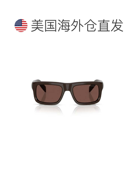 自营prada0pr D11s Bold Rectangular Frame Acetate Sunglasses