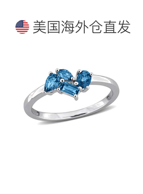自营Mimi & Max Multi-Gem Cluster Ring Sterling Silver - blue