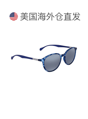 自营Hugo Boss Grey Mirror Round Men's Sunglasses BOSS 0822/S