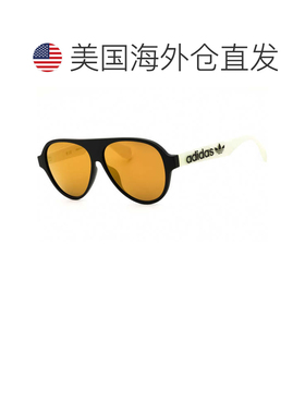 自营adidasOR0059 02g哑光黑色/棕色镜面-哑光黑色 美国奥莱直发