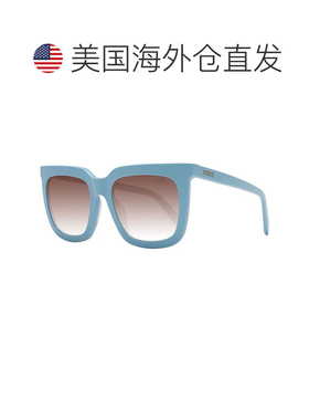 自营Emilio Pucci Plastic Women's Sunglasses - blue 美国奥莱