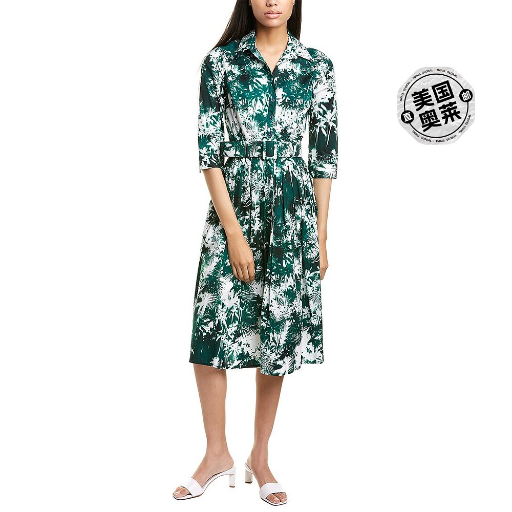 Samantha Sung Audrey Shirtdress - green 【美国奥莱】直发 - 图0