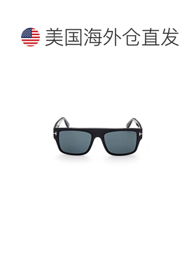 自营tom fordFt0907 Bold Rectangular Sunglasses - blue 美国奥