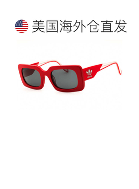 自营adidasOR0076 67A哑光红/烟色哑光红 美国奥莱直发配饰太阳镜