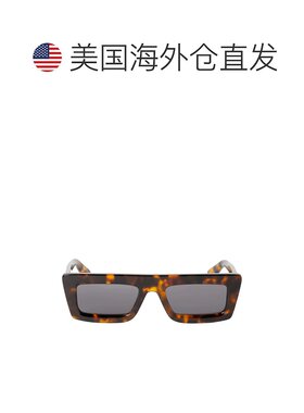 自营 off-white米白色安大略长方形太阳镜-哈瓦那深灰色 美国奥莱