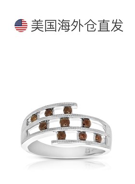 自营 vir jewels 2/5 cttw 红色钻石戒指 14K 白金 - 白色 美国奥