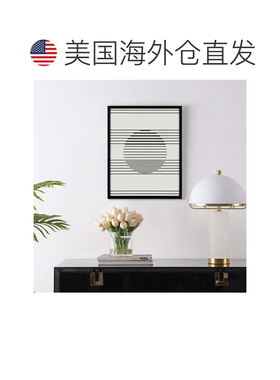 自营Safavieh 测量凝视相框墙艺术 - 黑色/象牙色 美国奥莱直发
