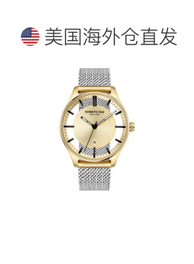 自营Kenneth Cole Men's Classic mm Quartz Watch - gold 美国奥