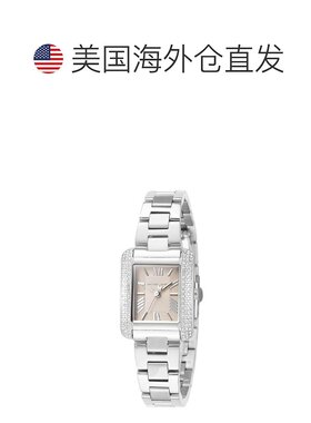 自营Michael Kors Women's Emery 22mm Quartz Watch - silver 美