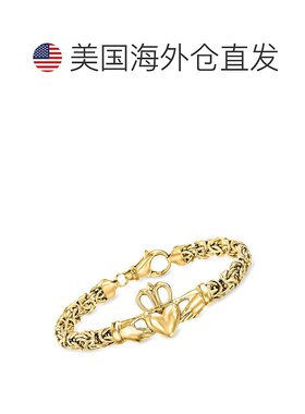 自营 ross-simonsRoss Simons 18K金镀银克拉达之上的拜占庭手镯-