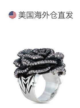 自营King Baby 银色和粉色立方氧化锆玫瑰戒指 - 多色 【美国奥莱
